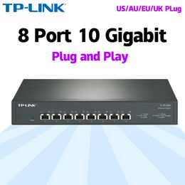 Commutateurs TPLINK TLST1008 10GBE Switch 10 Gigabit Switch 10000 Mbps Core LAN 8 * 10 Gbps RJ45 Réseau de port Ethernet Hub Nas Mesh