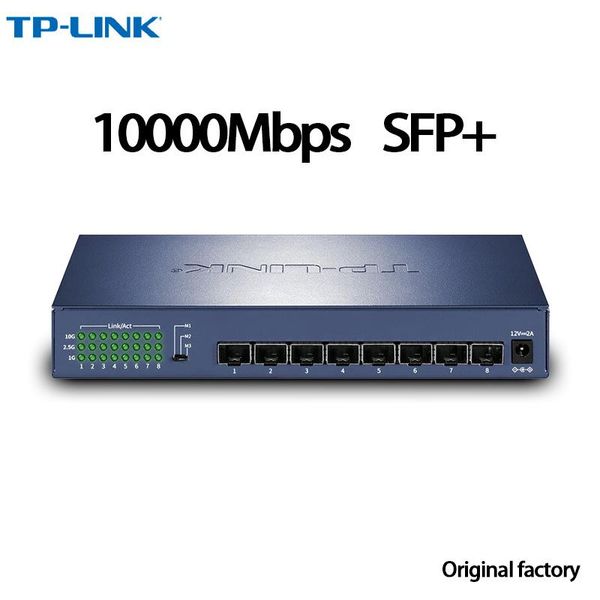 Commutateurs TPLINK TLST1008F 10GBE interrupteur 10 Go Interrupteur Ethernet 10 Go 10 Gigabit 10 Gops SFP + 10G 8 10000 Mbps Optical Antmin 2500