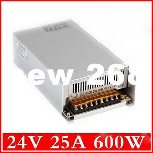 Freeshipping switching power supply 24V 25A 110VAC single output input LED power supply 600W 220v to 24V transformer for cnc cctv led light