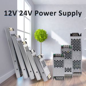 Unidad de fuente de alimentación conmutada para tira Led AC110V 220V a DC 12V 24V Volt Led Driver 60w 100w 200w 300w 400w Controlador de tira LED