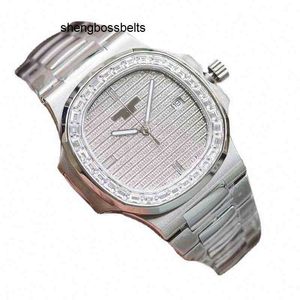 Zwitserland Nautilidae Pp5711 automatisch mechanisch horloge met diamanten binnenkant Starry Sky Essence stalen band