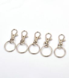 Swivel Lobster Clasp -clips met Keyings Metal Key Hooks Keychain Split Ring voor DIY Bag Chaveiro 5pcSlot PS04228036353