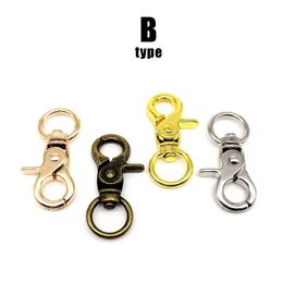 Swivel Lobster hangleer sleutelring lederen tas handtas portemonnee schouderband riem gesp clip trigger buckle dog