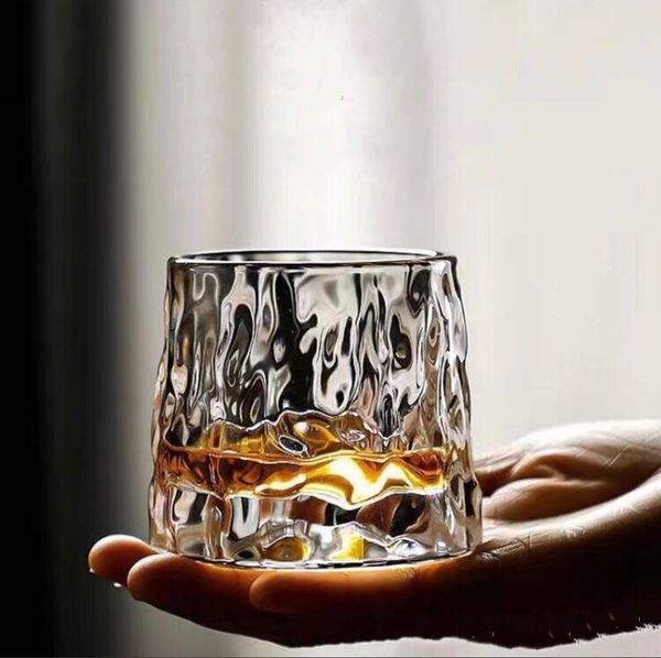 Vasos de whisky giratorios, copa de cristal para cóctel, Bourbon para el hogar, Bar, fiesta, alta capacidad, vasos de boda para Hotel, vasos para beber