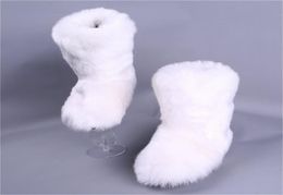 Swonco White Chaussures Bottes de neige d'hiver Femme Faux Boots de la cheville chaude chaussures décontractées femelles noires neige 44 2010291434762