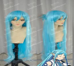 Sword Art OnlineYuki AkihinaAsunaIce bleu tresse style 100 cm Cosplay perruque6314518