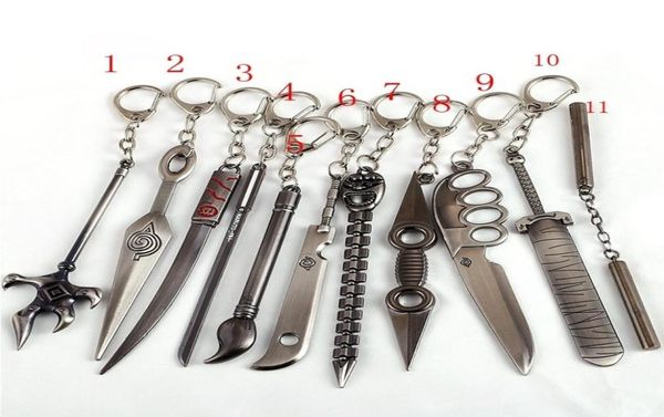 Porte-clés épée Sasuke Uchiha Kunai, pendentif, figurine pour hommes et femmes, jouet, bijoux, accessoires de voiture, J03068613063