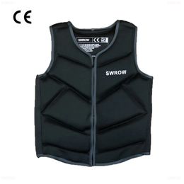 Swrow Life Jacket Vest de pesca Agua Sports Kayaking Surf Drifting Adult Life Jacket Neoprene Safety Chalecos de rescate 240426