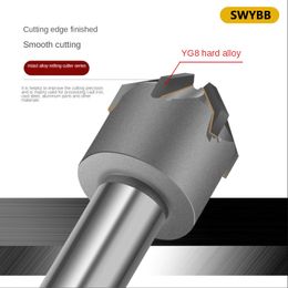 Swybb CounterSink Drill Brazing Carbide INSERT 90 degrés 16 mm 20 mm 25 mm 30 mm outil de frappe de chanfreinage