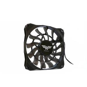 SXDOOL Slim 15 mm d'épaisseur, idéal pour les petits boîtiers, grand débit d'air de 53,6 CFM 120 mm PWM contrôlé par ventilateur avec dé-vibration Rubbe