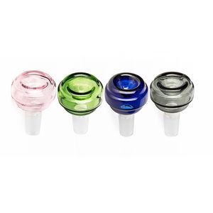 Cool Colorful 14MM 18MM Male Joint Tazones para fumar Hierba seca Filtro de aceite de tabaco Tazón de vidrio WaterPipe Bong Convertir Hookah Down Stem Cigarette Holder Bowl DHL