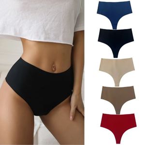 SXL Grote hoge taille Thong Dames driehoekige broek strakke tpants fitness Sports ijs zijde ondergoed voor vrouwelijk 240407