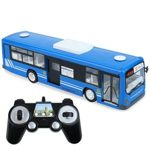 SY 2.4G RC Bus Model Kinderspeelgoed, elektrische schakelaar voor-achterdeuren, geluid LED-verlichting, claxon, richtingaanwijzer, verjaardagscadeau jongen meisje, cool ding hoge simulatie groot formaat 2-1