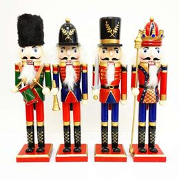 SYART Nieuw design kerstcadeaus decoratie 30 cm 12 inch houten notenkraker soldaat ornamenten