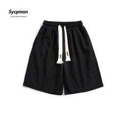 Sycpman Solid Waffle Sports Shorts sportifs pour hommes et femmes pantalon décontracté en été 240515