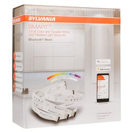 Sylvania Smart Bluetooth LED Flex Flex Light Strip Kit, A19, accordable, dimmable, 2700K-6500K, White, fonctionne avec Amazon Alexa, Apple Homekit et Go