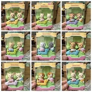 Sylvanian Families Dollhouse Furniture Set Miniature Simulation Dolls Accessoires DIY Toys Girls 240424