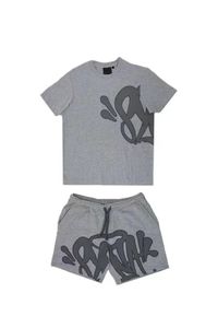 Syna World Designer T-shirt Syna World Short Set Green Syna Shirt Syna Central Cee Summer Men T-shirt Set Imprimé Trendy Synaworld Couvrage de survêtement à manches courtes 884