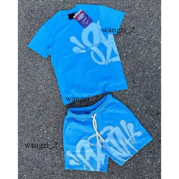 Syna World Designer T-shirt Syna World Short Set Green Syna Shirt Syna Central Cee Summer Men Set Print Imprime