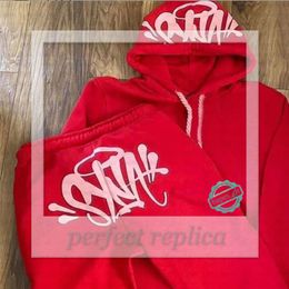 Syna World Heren Tracksuits Streetwear Syna Y2K Hoodie Sweatshirt Trackbroek Twee delige letters Borduurwerk Baggy Set Sportswear 764