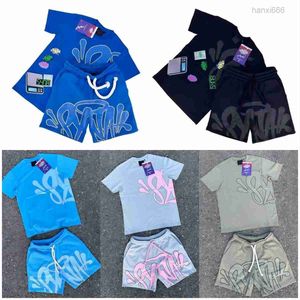 Syna World Tshirts Set Tee imprimé t Short Y2K SYNAWORLD Tees Track Costume Tshirt et shorts graphiques