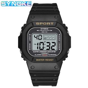 Syneke digitale horloges heren luxe waterdichte schok sport horloge voor mannen klok vierkant militaire mannen polshorloges relogio masculino G1022