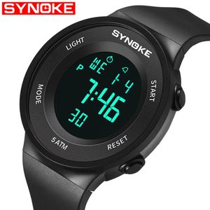 SYNOKE Luxe Unisex Sport Horloges Finess Mannen Waterdichte Sport LED Digitale Horloges Militaire Klok Relogio Masculino 919304u