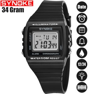 SYNOKE Mannen Sport Horloges Waterdicht G Relogio Masculino Digitale Horloge Chronograaf Shock Dubbele Tijd Horloges Voor Gift Heren