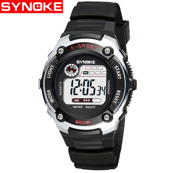 SYNOKE nouvelle montre numérique pour enfants montre-bracelet de Sport électronique pour enfants montre numérique pour fille garçon enfants montres filles garçons Clock258C