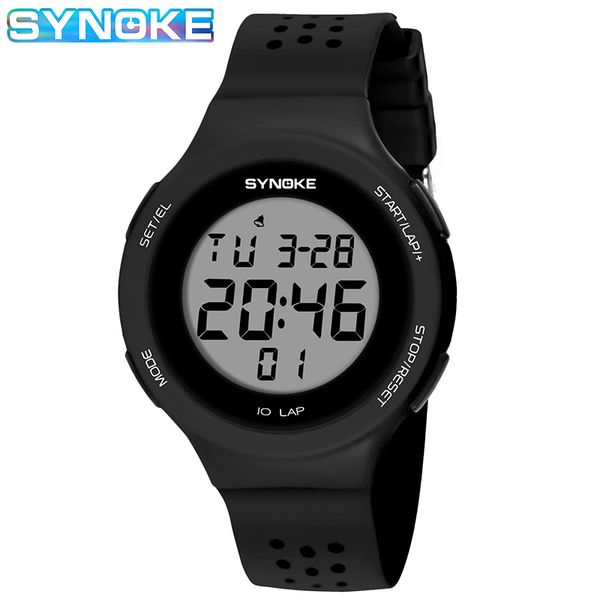 SYNOKE mince montre numérique unisexe natation 50M étanche montres de sport hommes femmes horloge électronique montre-bracelet Relojes Hombre