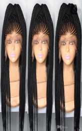 Tresse synthétique en dentelle avant perruque 10a Traité de qualité Fashion Perruque Traids Braids Bandés Cororw Traids for Black Women 1163809