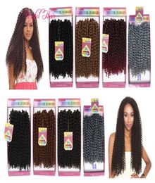 Onda profunda trenzada sintética 3pcpack PELO SINTÉTICO Bouncy Curl 10 pulgadas trenzas de crochet cabello 3X Trenzas Savana bohemia MARLEY BRAIDI3363814