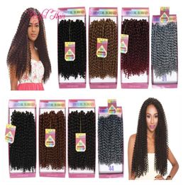 Synthetisch gevlochten diepe golf 3stpack SYNTHETISCH HAAR Bouncy Curl 10 inch gehaakte vlechten haar 3X Vlechten Savana bohemien MARLEY BRAIDI9487327