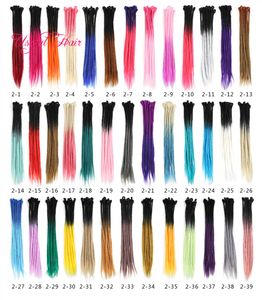 Synthetische haak Hair Extensions Haakvlechten Synthetisch Vlechten Haarverlenging Afro Hairstyles Zachte Faux Locs Bruin Zwart Dik Vol