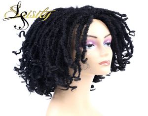 Synthétique Dreadlocks Hair Wig Partie moyenne pour les femmes africaines Bougon brun noir ombre crochet soul locs tresses perruques ls368304047