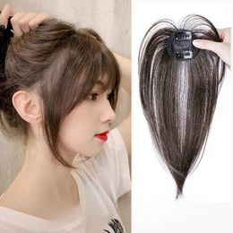 Synthetische valse pony clip-in pony extensie natuurlijk nette nep fringe topper haarstuk onzichtbare clours haarstukjes