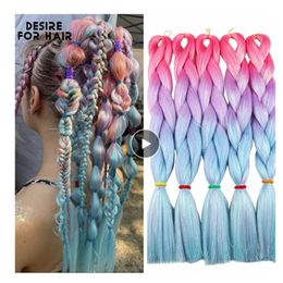 Synthétique Glitter Tinsel Tressage Cheveux En Vrac 24 Pouces 100G Jumbo Tresses Bling Bling Extensions De Cheveux