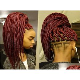 Extensions de cheveux synthétiques 12 14 16 18 20 22 pouces 22 Rootspack Clogget Braids Sénégalais Kanekalon Ombre Braid Braidin3185531 Drop Delive Otsin