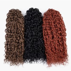 Extensions de Cheveux Synthétiques Crochet Tresses Cheveux Afro Curl Tresse Coloré Naturel Faux Cheveux Pour Les Femmes Quotidien