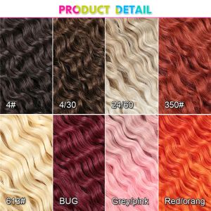 Extensions de cheveux synthétiques crépus tresses Crochet Curl faux cheveux pour femme naturel haute température Fiber cheveux 12 LL