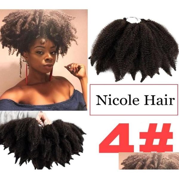 Extensions de cheveux synthétiques Nicole 8 pouces Afro Kinky Marly Braids Clogget 14 Rootspc Fibre haute température Marley Braid 2241588 Drop Dhyyj