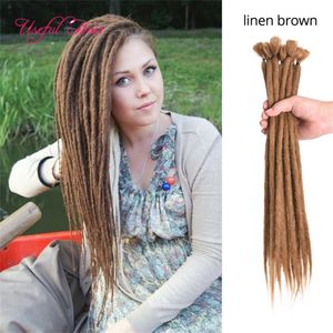 Synthetische haarextensies Ochet vlechten Bourgondië Blauw Bruin Oranje 55G / Pack Dreadlocks Synthetische Haarverlenging voor Zwart Dames Passiehaar