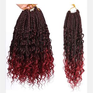 Extensions de cheveux synthétiques printemps crépus torsion Crochet cheveux pour femme africaine tresses boîte de déesse naturelle Braidslocs