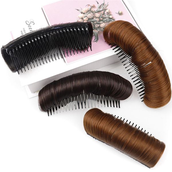 Perruque synthétique Invisible avec frange, peigne haut et lisse, accessoires pour faux cheveux pour femmes