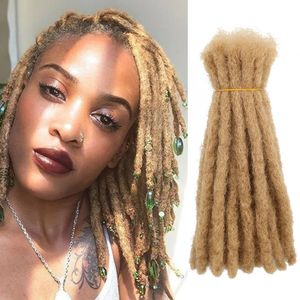 Synthétique fait à la main dreadlock pour hommes / femmes de style hip-hop Crochet Locs Dreads Short Smof Locs Soft Locs tressage Hair 240409