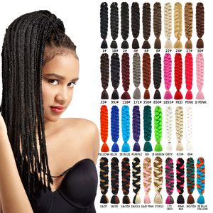 Extensions de cheveux synthétiques Jumbo Braid Dreadlock 41 pouces 165g