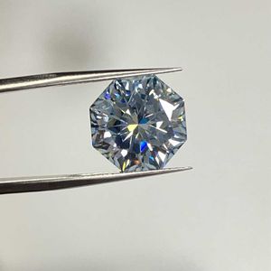 Synthetische lab Moissanite Octagon vorm 12x12mm 6 karaat diamant nieuwe blauwe kleur edelstenen voor ring maken H1015