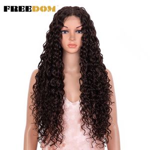 Synthetische Lace Front Pruik Lang Krullend Pruik 30 inch Blonde Ginger Lace Pruiken Voor Zwarte Vrouwen Cosplay Pruiken 230524