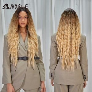 Perruque en dentelle synthétique longue perruque blonde ondulée perruques de cheveux naturels partie perruques synthétiques pour les femmes noires perruques en dentelle 230524