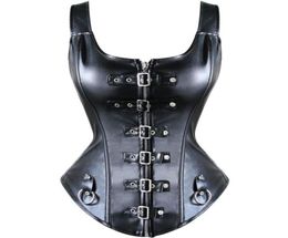 CORSET DE CUIR SYNTHÉTIQUE STRONG SEXY SEXY GOTHIC STEAMPUNK BONNAGE TOP PUNK CORSETS TRAINER 82766612411